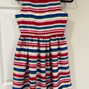 Gymboree Striped Dress in Red, Blue, and Green - gorgeous dress! Size 12